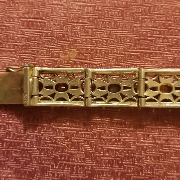 Bracelet& Earrings Set 925/Gems&Marcasite - Picture 8 of 8